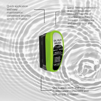 Car Windshield Oil Film Cleaning Brush, Automotive Windows Glass Oil Film Remover-Prevents Rain and Fog Quick Stain Removal Improves Clarity (1, 150ml)